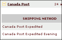 Canada post shipping