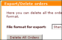 Export orders to QuickBooks format