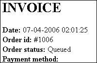 Printable invoices