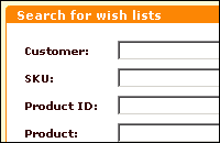 View customer wish lists
