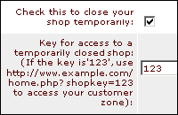 Ability to temporally close the store front