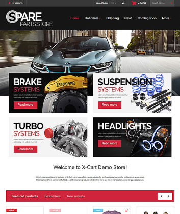 Spare Parts Store X-Cart theme
